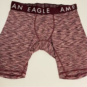 American Eagle Outfitters Men's Heathered Burgundy Boxer Briefs